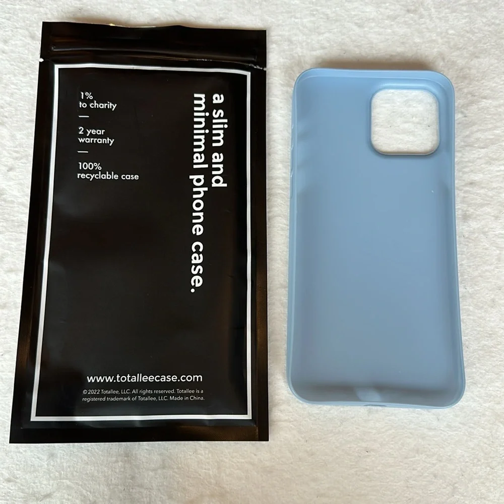 NWOT Totallee Cases iPhone 13 Pro Max Light Blue Slim & Minimal phone case